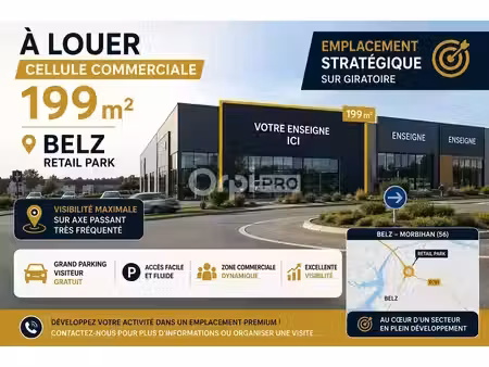 location commerce belz 56550 199m²