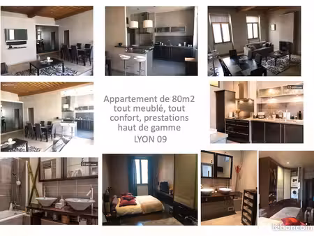 à louer – appartement meublé de 80 m² – lyon 9ᵉ / gare de vaise