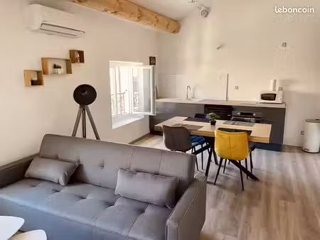 t2 55 m² rénové et meublé tulette
