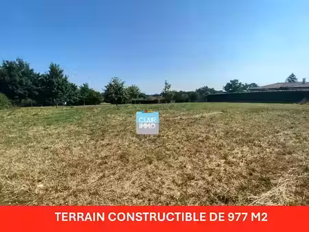 vente terrain 977 m² à cazaubon (32150)  20 000 €