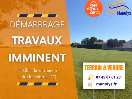 vente terrain 520 m² châtelaillon-plage (17340)
