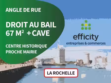 vente locaux professionnels 67 m² à la rochelle (17000)  189 200 €