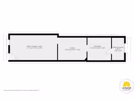 maison 2f  2ch  96m² nets habitables - 86ca