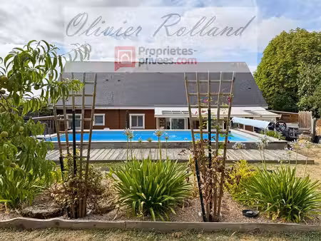 chalet d'exception en bois massif (dpe b) - plain-pied 135 m²  4 chambres  véranda & annex