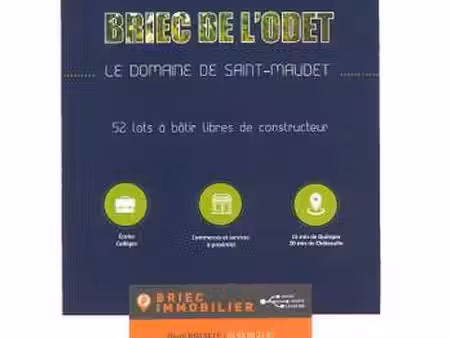 vente terrain à briec (29510) : à vendre / 358m² briec