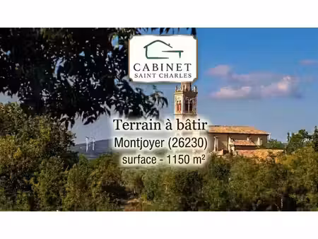 vente terrain 1150 m² montjoyer (26230)