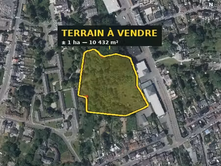 courcelles - terrain à bâtir +-1 hectare