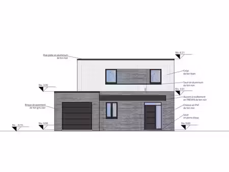 terrain avec permis pour maison 3 chambres  garage  jardin