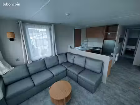 parcelle et mobile home dans parc résidentiel de loisirs - saint pair sur mer (50380)