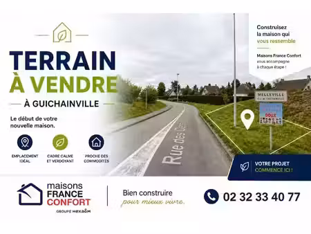 vente terrain 529 m² à guichainville (27930)  50 000 €