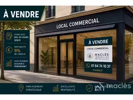 à vendre local commercial loué saint-denis (93) invest