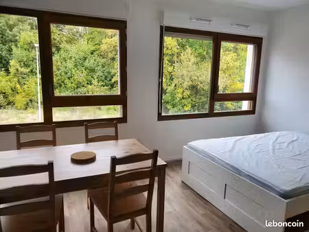 grand studio meublé avec vue sur la forêt