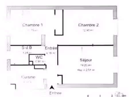 location appartement 3 pièces à merignac (33700)  650 €
