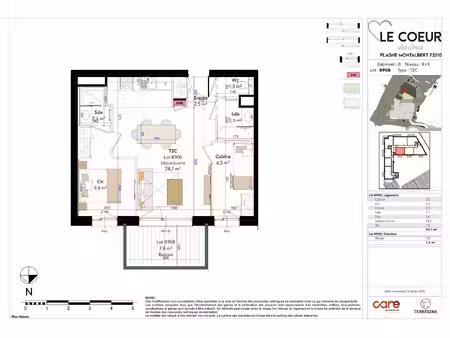à vendre : appartement 2 pièces avec cabine vue montagne à la plagne tarentaise