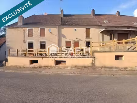 maison de village  en pierre : 3/4 chambres  1 espace bureau/jeux  sous-sol complet et ter