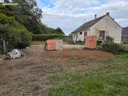terrain avec projet de construction