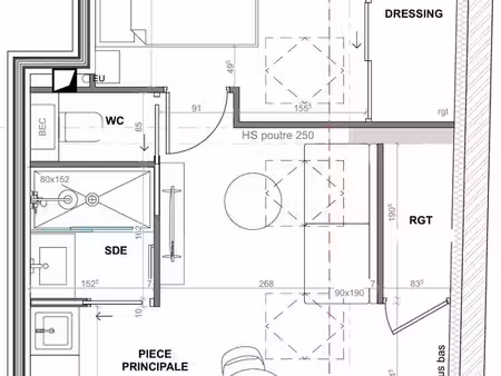 appartement étudiant meublé + garage – tout compris – proche gare