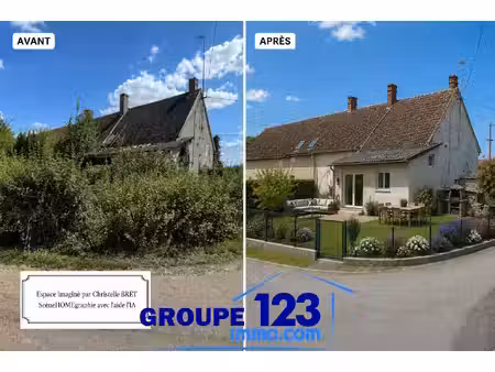 maison 97m2 + 1038 m2 de terrain à ré-inventer