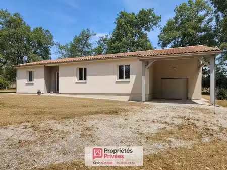 saint saturnin (16290) : pavillon récent de 116m2 + garage et carport