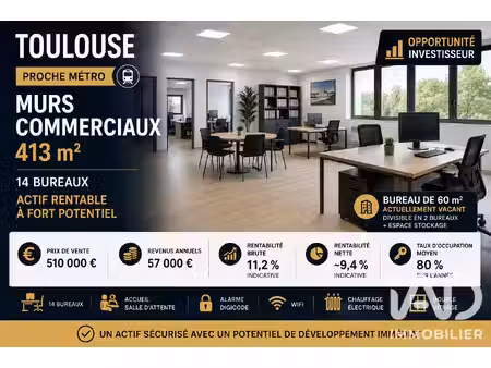 vente boutique/local commercial 413 m²