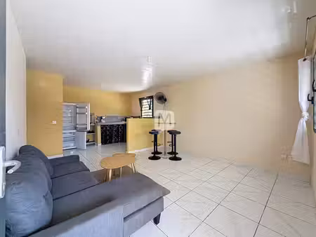 dpt guyane  à louer cayenne maison jumelée t2 meublée de 48 m²