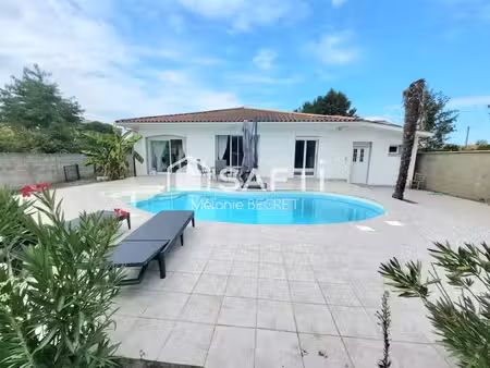 maison 3 chambres avec un grand jardin et piscine à marcheprime