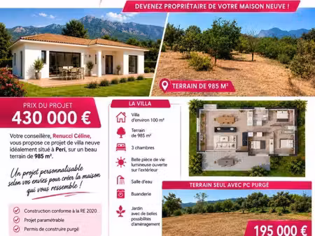 terrain constructible à vendre