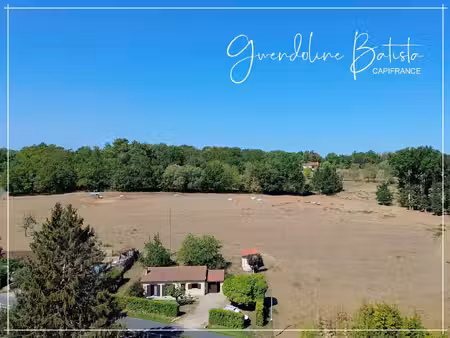 maison plain-pied 84m² - 3 chambres - terrain 1200m² avec vue dégagée - ginestet