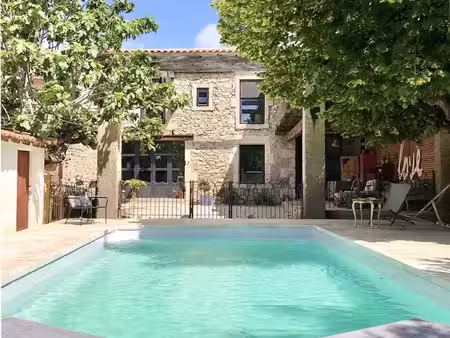 maison de caractère avec piscine dans le sud de la france - ancien chai renové