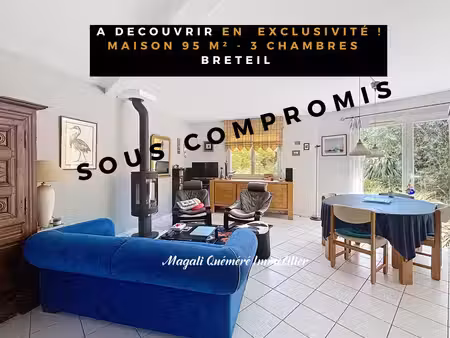 maison lumineuse avec jardin paysager sans vis-à-vis à breteil - 35160