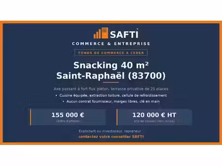 vente locaux professionnels 0 pièces 40 m² à saint-raphael (83700)  120 000 €