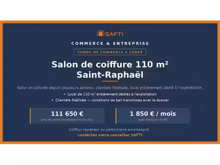 vente locaux professionnels 2 pièces 110 m² à saint-raphael (83700)  110 000 €