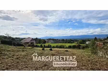 archamps – terrain constructible de 679 m² – calme et belle vue