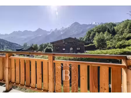 barnes chamonix - les houches - les chavants - chalet recent 4 chambres - vue massif du...