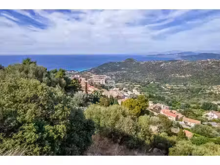 monticello - terrain constructible avec permis - vue mer   village & montagne