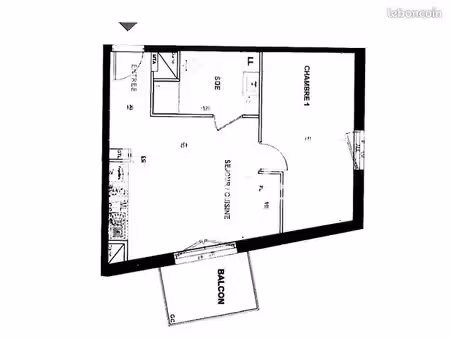 appartement 2 pièces 40 m²