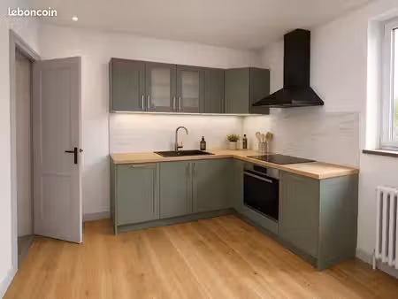 t3 64m² rénové en plein centre village