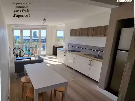 t1 bis meublé-38m²- idéal etudiant-15 mn université et iut-chauffage collectif