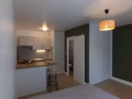 studio meublé rénové avec terrasse et parking