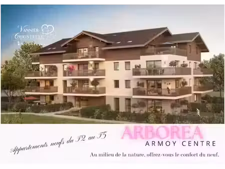 vente appartement 4 pièces 92.37 m² à armoy (74200)  486 000 €