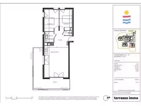 vente appartement 3 pièces 64.8 m² à nice (06000)  515 000 €