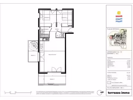 vente appartement 3 pièces 62.3 m² à nice (06000)  640 000 €