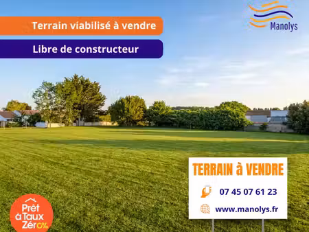 vente terrain 250 m² angliers (17540)