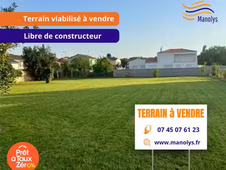 vente terrain 250 m² vérines (17540)