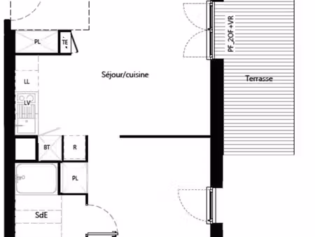 location t2 neuf toulouse saint simon résidence sécurisée - terrasse et jardin privatif