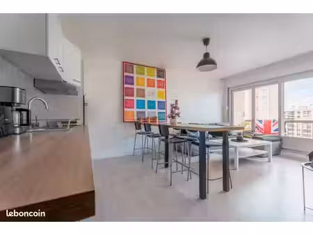 appartement familial t4 meublé de 82 m² avec balcon - bron (69500)