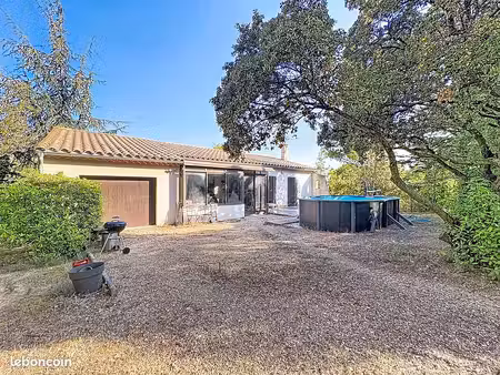 villeneuve les avignon maison t4 110m²  3 chambres  plain pied  véranda  garage 