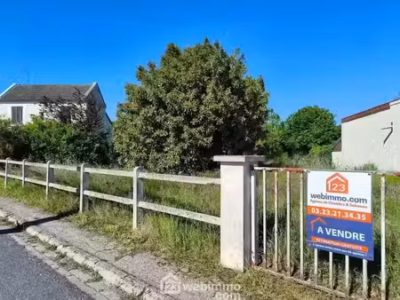 vente terrain 1157 m² à vailly-sur-aisne (02370)  56 300 €
