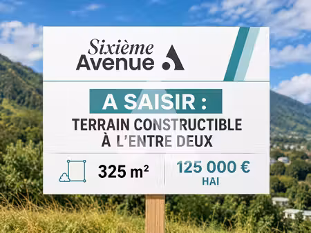 entre-deux -terrain constructible de 325 m²