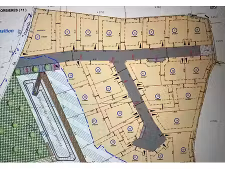vente terrain à batir 395 m² à portel-des-corbières (11490)  92 000 €